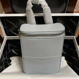 Brandon Blackwood Powder Blue Mini Portmore - Real Leather